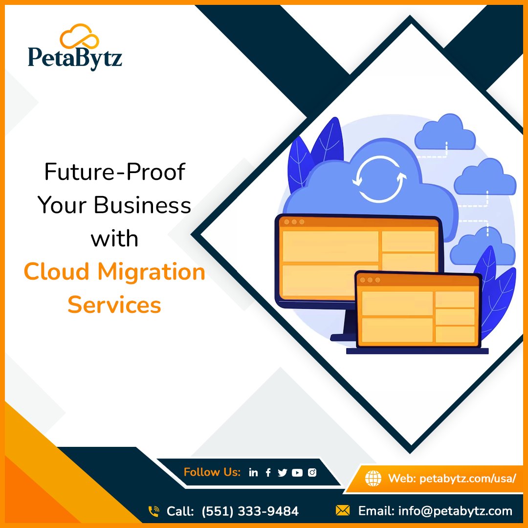 peta_bytz's tweet image. Get end-to-end support for your advanced platform cloud migration with no downtime at petabytz.com/usa/cloud-migr… or get in touch with us at (551) 333-9484.
#cloudmigration #cloudcomputing #cloudmigrationsolutions #microsoftgoldpartner #microsoftazurecloud #datamigration