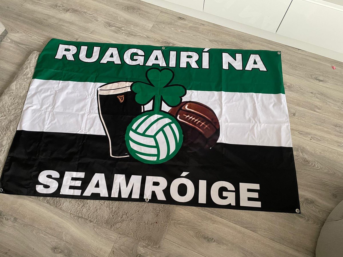 New shamrock rovers flag ahead of matchday paddy’s day #seachtainnagaeilge #leagueofireland