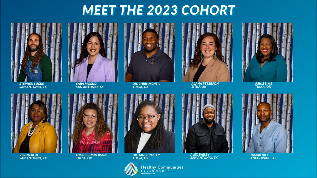 Welcome & congratulations to the 2023 cohort of #HealthyCommunities Fellows! This fellowship equips frontline innovators with communication & storytelling training to amplify their voices to build healthier communities 📢 🤝 Meet the 2023 class: aspenhc.org/fellows
