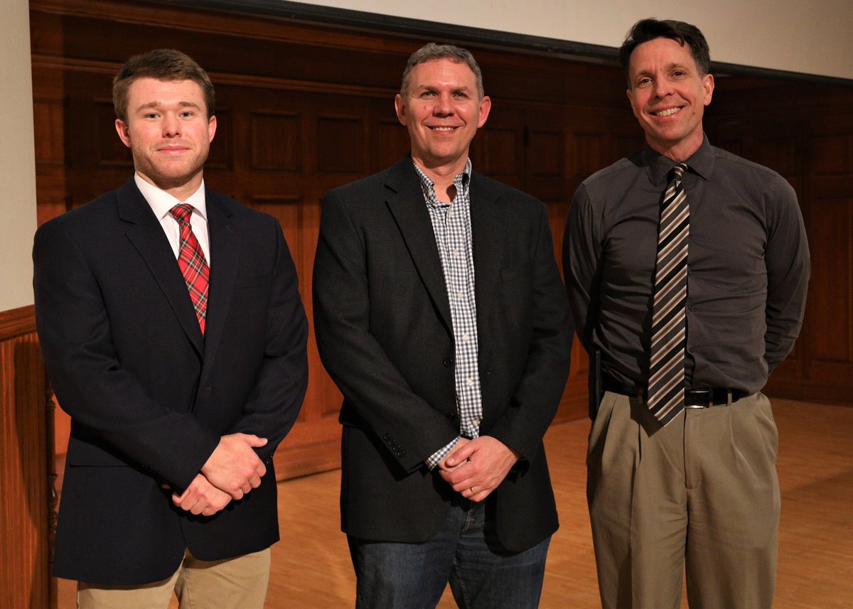 MonmouthCollege's tweet photo. Thank you to @JohnDeere archivist and historian @neil_dahlstrom β98 for returning to campus to discuss his critically-acclaimed book "Tractor Wars." A great event organized by the College's classics, history and business departments! ππ½ #ItsGreatToBeAScot #ScotsAlumni https://t.co/CsgqPnpu7W