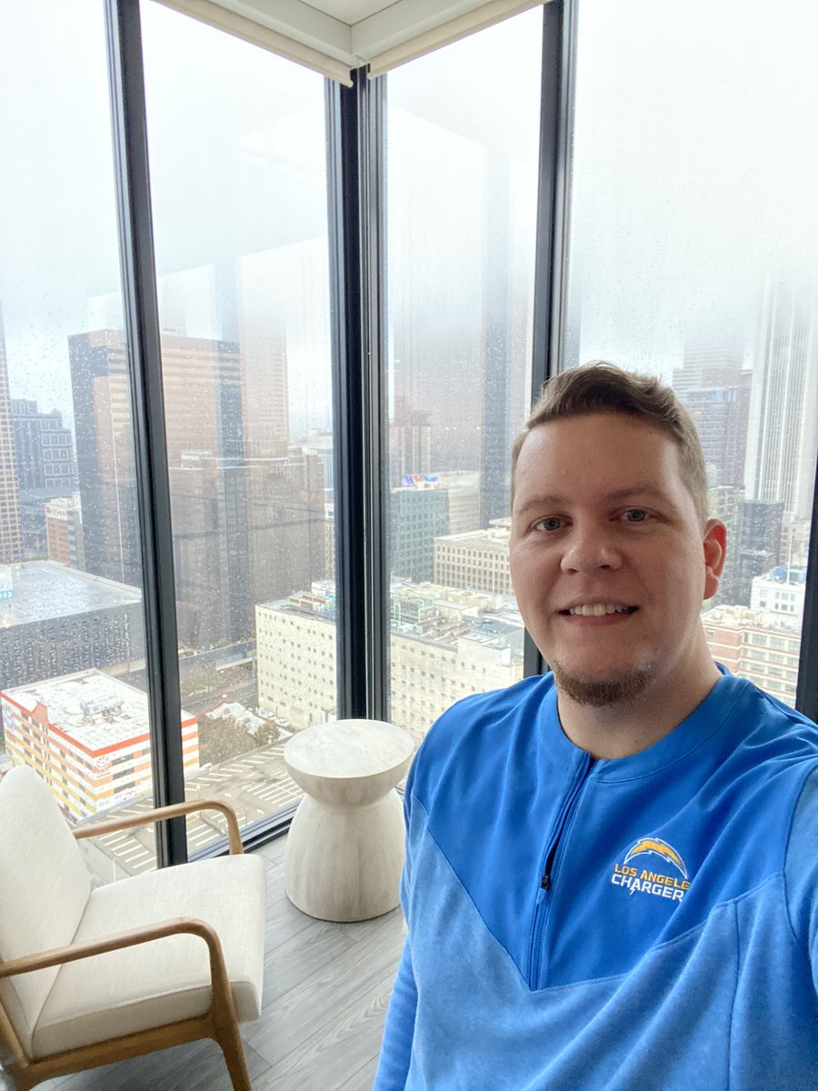 BrettKollmann's tweet photo. For some more context on why I moved to downtown…my new side gig starts today. Probably gonna be useful to be closer to SoFi this fall and the new @chargers facility when that opens up next year

Don’t worry - the channel and the pod aren’t changing at all. This is just extra 😊 https://t.co/nfhafClxcg