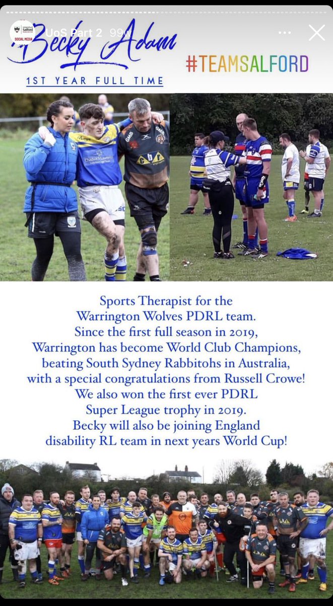 UoS_Physio's tweet photo. And it’s not just Mariella, lots of our #physio #students juggle work, families, hobbies … awesome work @alfiebaby23 @RDAtherapy @GB_bower @liam17chapman 👏🏿👏🏾👏🏻 if they can - so can you! 💪🏾👊🏻🤓 https://t.co/GyzNqJ4aEp