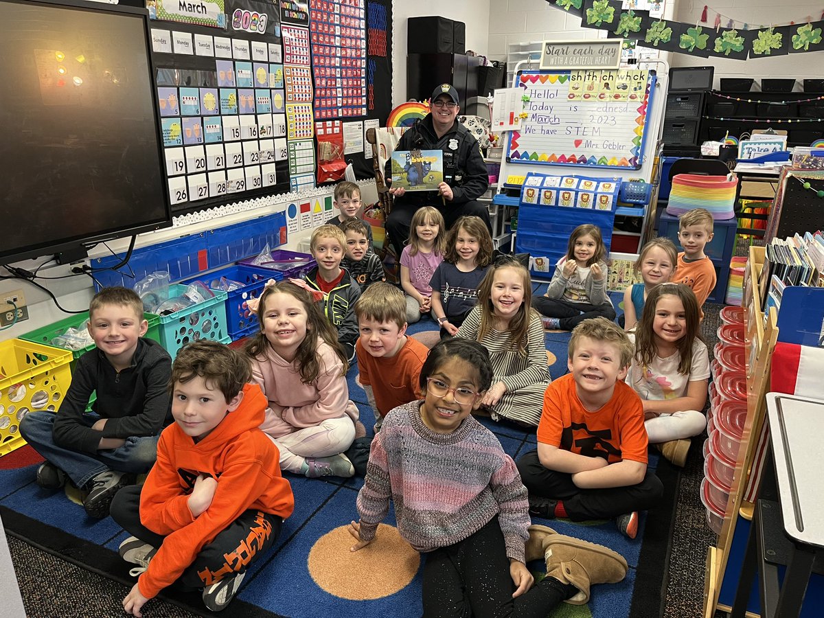 Officer Baldwin read The Bruce Swap by Ryan T. Higgins to us this morning! We had so many laughs!!! Thank you for all you do for our schools! We appreciate you!!!