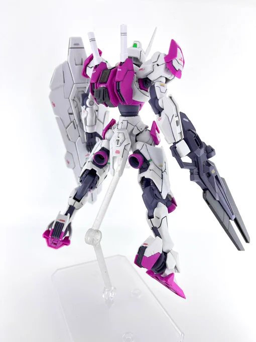 ルブリス(エアリアル仕様)完成。背中コンパクト好き派。 #ガンプラ #水星の魔女 
