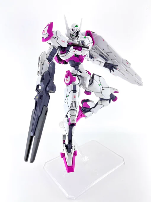 ルブリス(エアリアル仕様)完成。背中コンパクト好き派。 #ガンプラ #水星の魔女 