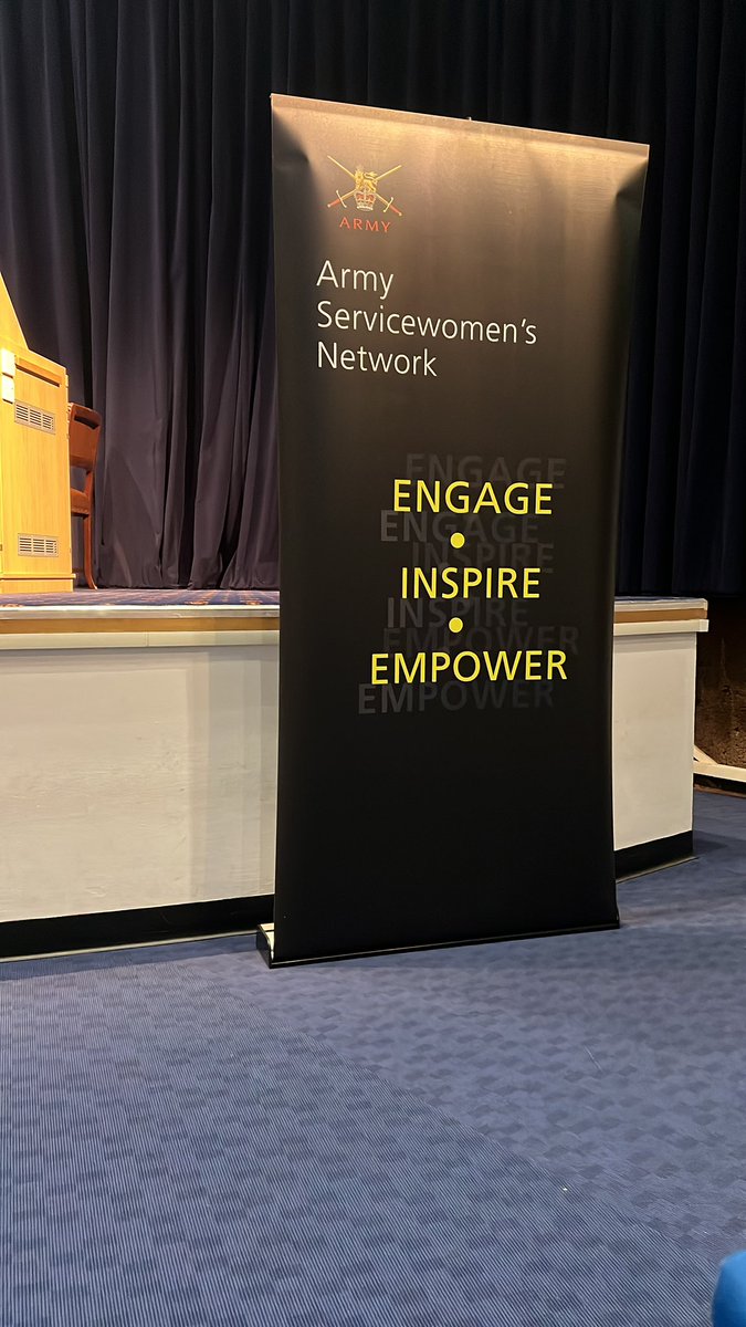 How do you see Servicewomen ? An inspiring and Educational morning at the @Army_ASN Conf at @RMASandhurst. 

A strange intimidating feeling being the minority in the room….

I’d encourage leaders of both sexes to attend #EveryDaysASchoolDay #ourPeople 
Big thanks @ASN_CoChair