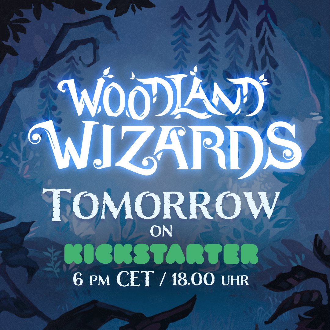 wyrmgoldverlag's tweet photo. Tomorrow is our launch date for the #WoodlandWizards Kickstarter! 🐭✨

Join us for the Launch Event on 👾 Discord: https://t.co/axooSXNp0k
Launch Event: 5.30pm CET/ 17:30 Uhr
Kickstarter Launch: 6pm CET/ 18:00Uhr

💚Bookmark our Kickstarter: https://t.co/wdz4PehqbO

#boardgames https://t.co/em9KSYNUTa