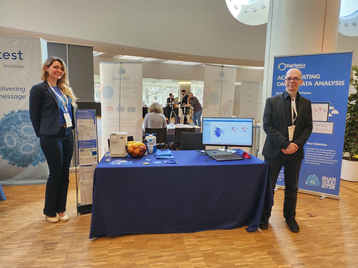 bigomics's tweet photo. Day 1 of RNA Leaders 2023! Make sure to swing by booth #25 to meet us and discover how Omics Playground can accelerate your RNA research π§¬
Learn more about Omics Playground at https://t.co/5l7FA9Stm0
@LSXLeaders #RNALeaders #RNAseqdata #RNA #omicsdata #omicsdataanalysis https://t.co/ciB91ugEmq