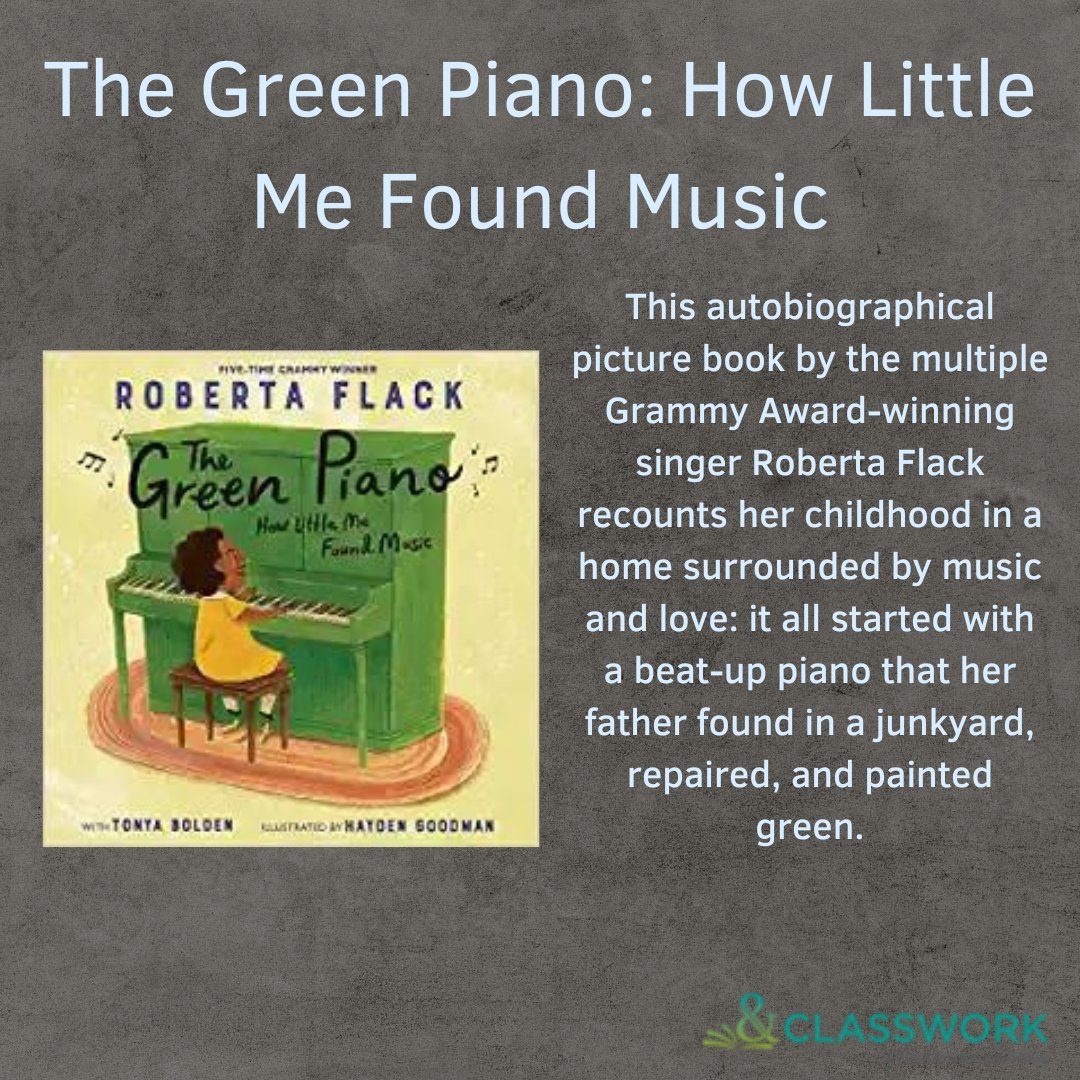 <a href="/HarperChildrens/">HarperKids</a> <a href="/BNBuzz/">Barnes & Noble</a> <a href="/sethmeyers/">Seth Meyers</a> <a href="/penguinkids/">Penguin Kids</a> <a href="/ciara/">Ciara</a> <a href="/DangeRussWilson/">Russell Wilson</a> <a href="/randomhousekids/">Random House Children's Books</a> <a href="/VikingBooks/">Viking Books</a> <a href="/judyschachner/">judy schachner</a> <a href="/UnionSquareKids/">Union Square Kids</a> <a href="/The_Pigeon/">The Pigeon</a> @Meg_Medina <a href="/Candlewick/">Candlewick Press</a> <a href="/SimonKIDS/">Simon Kids</a> <a href="/yuyimorales/">Yuyi Morales</a> <a href="/JuanaMartinez/">Juana Martinez</a> <a href="/MacKidsBooks/">MacKids Books</a> @Irene_Latham <a href="/yukoart/">Yuko Art</a> @rafaellopezart <a href="/FionaWoodcock/">Fiona Woodcock</a> <a href="/ericaperl/">Erica S. Perl</a> <a href="/KoberShahar/">Shahar Kober</a> <a href="/UnionSqandCo/">Union Square & Co.</a> <a href="/ColleenMonroe20/">Colleen Monroe</a> <a href="/SleepingBearBks/">Sleeping Bear Press</a> <a href="/shellyhehen50/">Shelly Hehenberger</a> <a href="/randonhousekids/">Random House Kids</a> <a href="/AAKnopf/">Alfred A. Knopf</a> <a href="/AlbertWhitman/">Albert Whitman & Co.</a> @AnneMariePace <a href="/cadenise/">Christopher Denise</a> <a href="/LittleBrownYR/">Little, Brown Young Readers</a> @BalzerandBray <a href="/4kidslikemine/">LaTashia M. Perry</a> <a href="/ReadWithMalcolm/">Share the Magic Foundation</a> <a href="/Scholastic/">Scholastic</a> <a href="/latonyayvette1/">LaTonya Yvette</a> <a href="/amandajonesj/">Amanda Jane Jones</a> <a href="/HappyHairGirls/">MechalRoe Smart Sisters Out NOW</a> 🎶🎹Today's #SELSpotlight is a new title by <a href="/Roberta_Flack/">Roberta Flack</a>! The Green Piano is a lyrical picture book–perfect for aspiring piano players and singers–that shares an intimate look at Roberta Flack’s family and her special connection to music. Ask #YourBNRep for more info today 🎶🎹