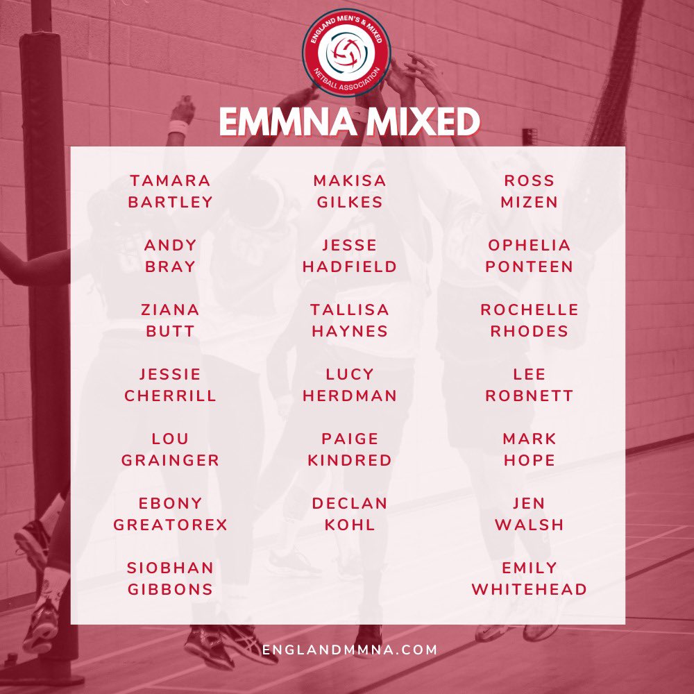 EnglandMMNA's tweet photo. 🥳 A huge congratulations to our EMMNA Mixed players who will be training under @louisebaynham, the EMMNA Mixed Head Coach 🥳

🔥 EMMNA Mixed has a brilliant 2023 ahead and we are incredibly excited to share lots of amazing things to come over the next few months with this brilliant group of players! 

#netballforall