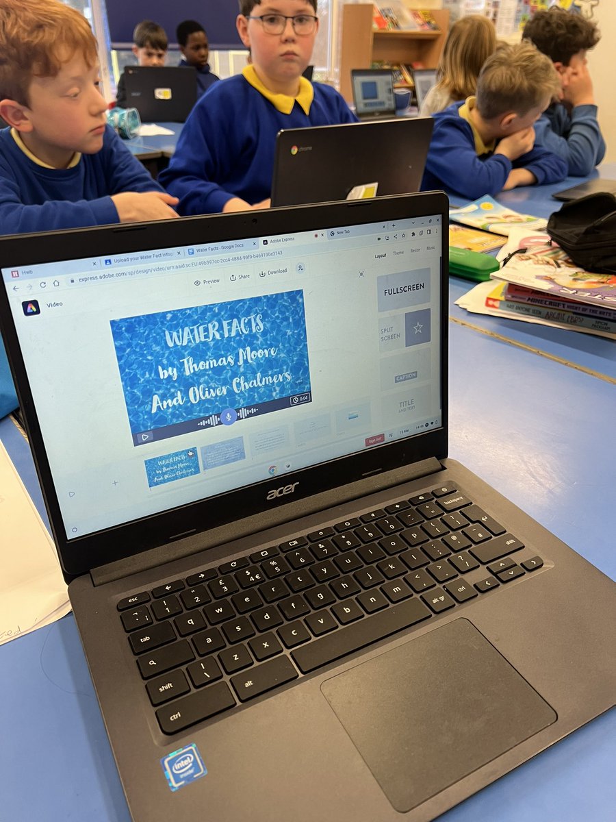 LitchardPrimary's tweet image. 5F are having a great time taking part in a live workshop with @dom_traynor and @AdobeExpress creating an infographic and video for #STEMweek2023 @CSC_DigiLearn @HwbAddysg_Cymru @AdobeForEdu