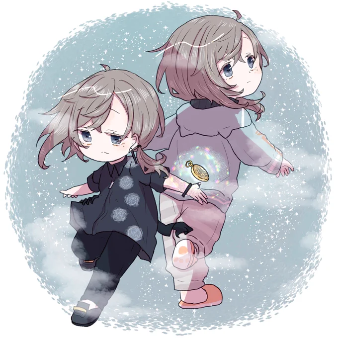 向こう側 #かな絵#午前0時の向こう側 