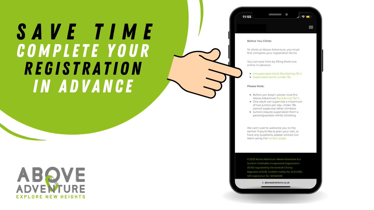 If you're planning on visiting us, save time and complete the registration forms online! 

You can find the forms here 👉 aboveadventure.co.uk/plan-your-visi…

#aboveadventure