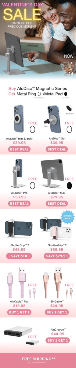 justmobile's tweet image. 🍀 Spring Sale | ShutterGrip 2 Special Offer 😍 - mailchi.mp/just-mobile/va…