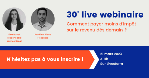 _Afigec's tweet photo. #Webinaire - 21/03/2023 📆

Prochain webinaire : "Comment payer moins d'impôt sur le revenu dès demain ?"

Inscriptions sur 👇👇👇
https://t.co/VAwOTcM8dk

#Afigecvousaccompagne #webinar #impôt #IR #fiscal #fiscalité https://t.co/xr6GYw5KaS