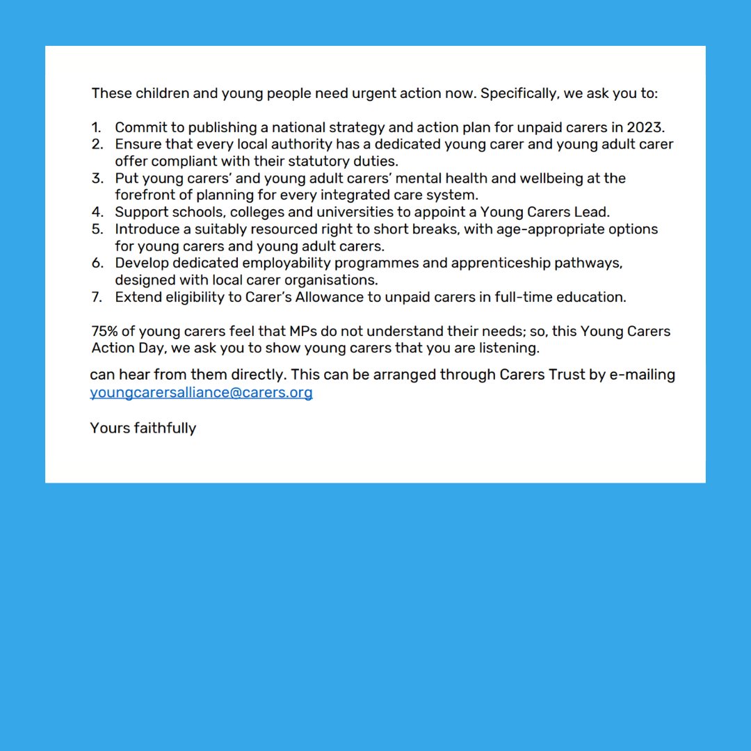 childrensociety's tweet photo. For #YoungCarersActionDay, our CEO Mark Russell has signed an open letter to the Prime Minister calling for improved support for young carers💪

We want the Government to show that they are listening👂

Read the open letter here:
https://t.co/9MnjZ56AJV https://t.co/xp8WZtN4sh