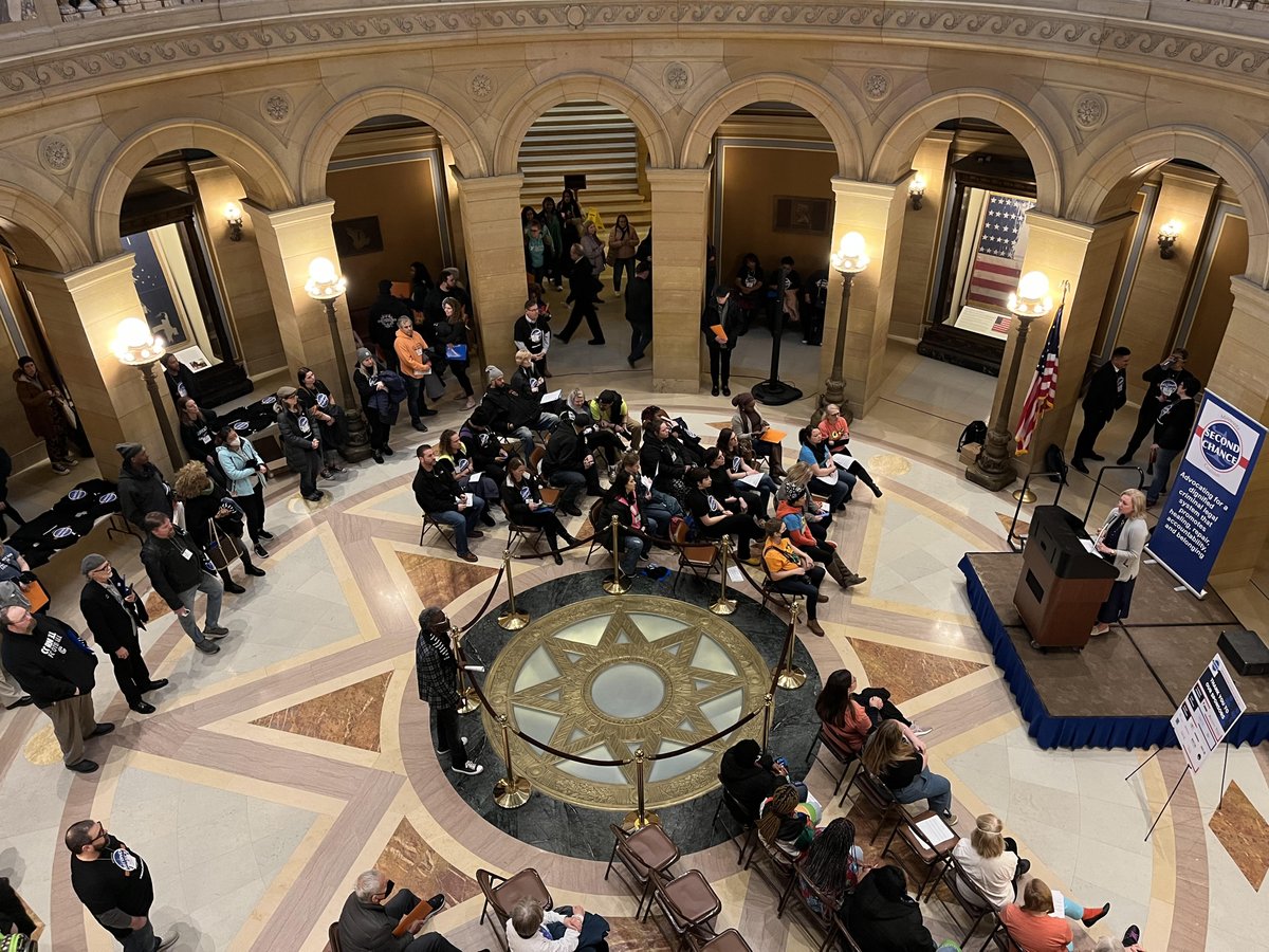 CommonBondComm's tweet photo. Several CommonBond staff attended last week's Homeless Day on the Hill - an annual day of local advocacy. Thanks to Minnesota Coalition for the Homeless, policymakers, and all who gathered to help end homelessness in Minnesota. #MCHDOTH https://t.co/Mp0yt64sJY