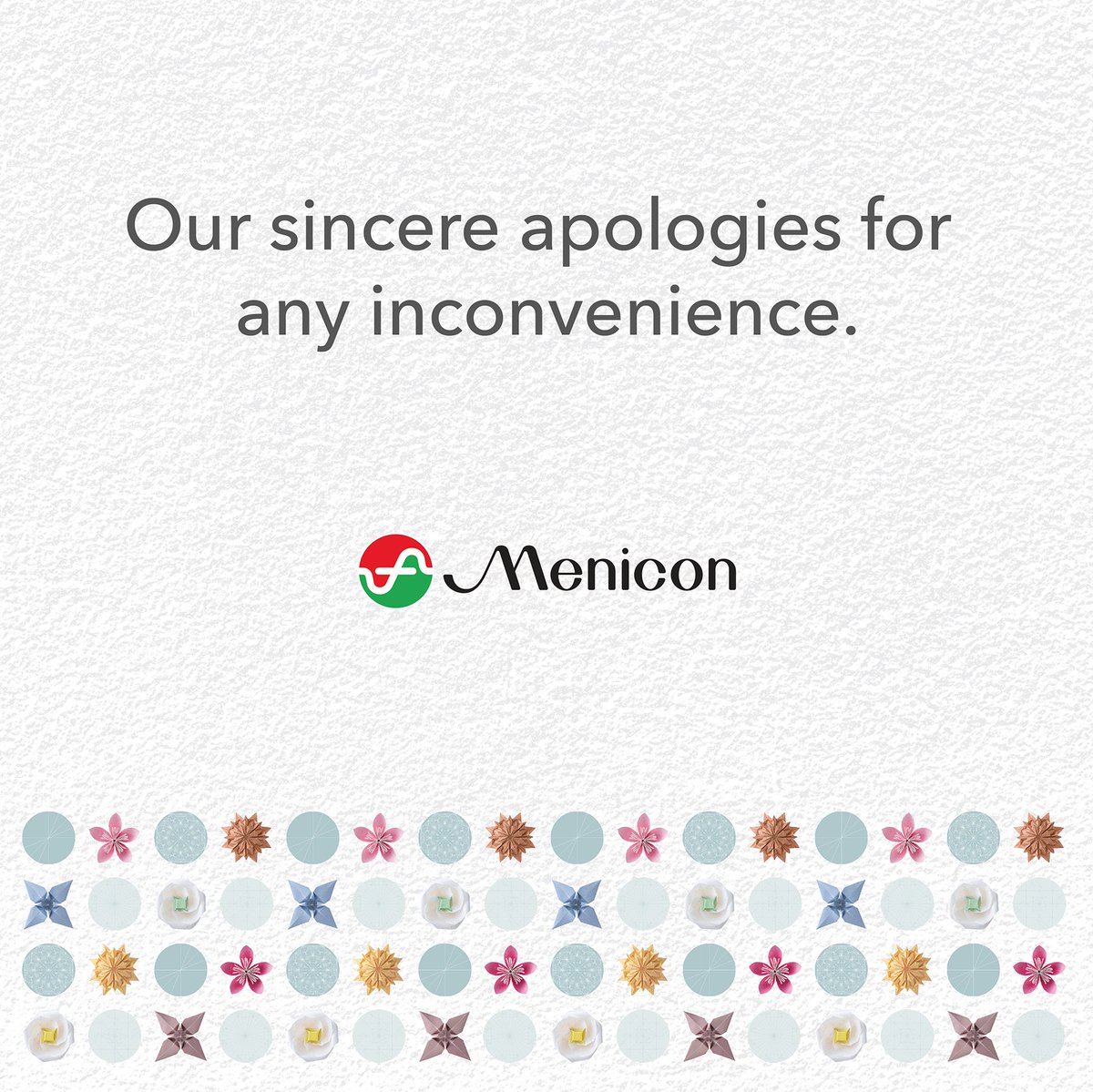 Menicon UK (@meniconuk) on Twitter photo Due to technical issues our online ordering is currently unavailable on our website.
If you need to place an order please:
email: orders@menicon.co.uk
or call: 01604 646216
Our sincere apologies for any inconvenience. Due to technical issues our online ordering is currently unavailable on our website.
If you need to place an order please:
email: orders@menicon.co.uk
or call: 01604 646216
Our sincere apologies for any inconvenience.