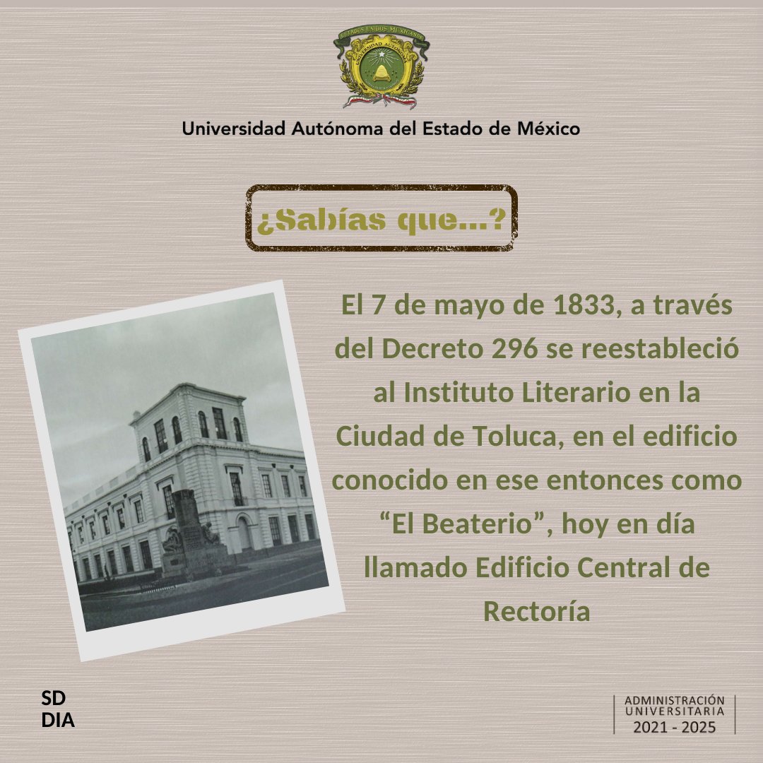 DEAC_UAEMX's tweet photo. ¡Te compartimos! esta información interesante acerca de nuestra universidad.
@SD_UAEM
#SomosUAEMéx💚💛
#FomentoAlALectura #culture #knewledge https://t.co/Oj80lvYRIn