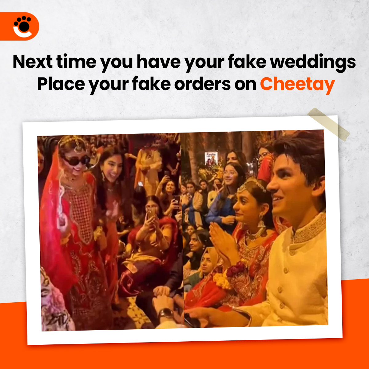 cheetaypk's tweet photo. Fake shaddi aur asli khana? 🤔
Aisay kaisay 😜
#PakistaniAkhbar #university #wedding #Pakistan #batchshadi #Students #ImranKhanRally #HBLPSL8 #lumsphotographicsociety #pakistanijournal #fakeshaadi #fakewedding #lumsstudents #shadinight #lums #lumsuniversity #arynews #viral https://t.co/CS7yfTBS25