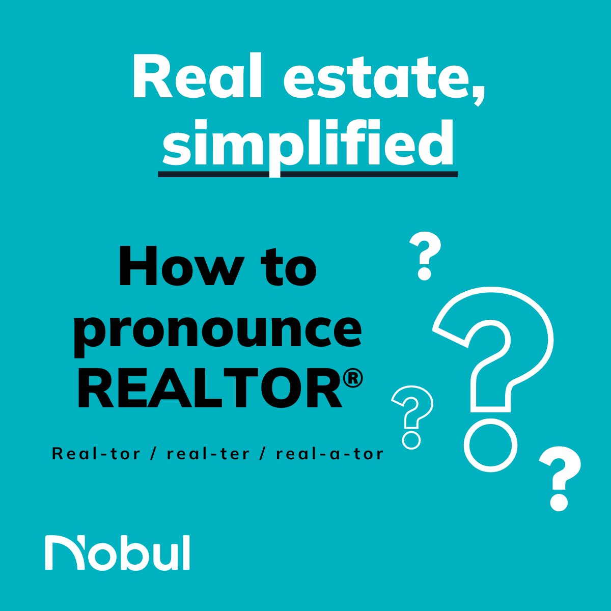 Which way do you pronounce #realtor. Comment here. Find a local REALTOR® at Nobul.com. #realestate #findarealtor #househunting #homebuying #firsttimehomebuyer #relocate #homeselling #downsizing #buyingagent #buyersagent #sellersagent #listingagent #realestateagent