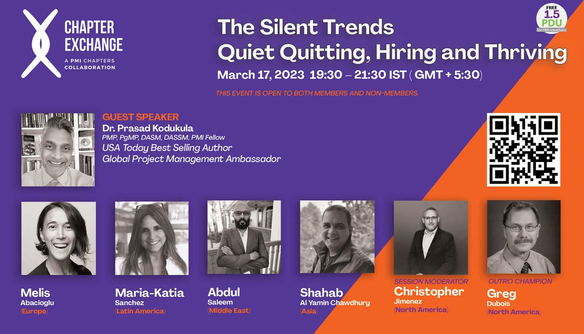 PHXPMI's tweet image. Looking to get ahead of the competition in the ever-changing job market? Join us for the PMI Chapter Xchange Event on March 17th at 7 a.m. to discover the silent trends that are quietly shifting the job landscape. REGISTER: buff.ly/3Lm4S0V 
#pmiphx #TheXchangeEffect