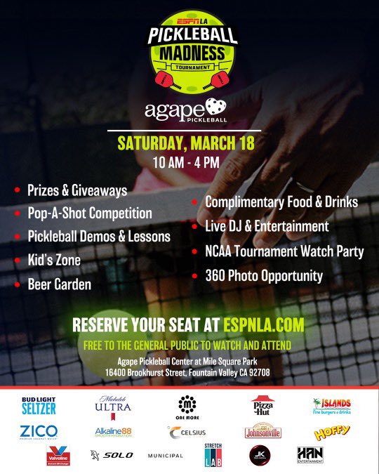 Rain 🌧️ ☔️ go away! I have a pickleball tourney to win! Rain, blood, sh#* or mud, it’s going down! 

@ESPNLosAngeles @Sedano @LAIreland @VeniceMase @ramonashelburne @KamBrothers @TravisRodgers @AllenSliwa @kirkmorrison @DMarcoFarr1 @DuranSports