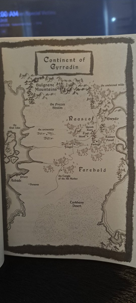 EJ_Ginger's tweet photo. Ahh what to do on this cold as fuck Wednesday morning?

Ah! I know! Let's start reading The Night and its Moon! @pipercjbooks  I'm so excited!

And look, there's a map!

#BooksWorthReading #IHope #IBelieve #BookTwitter #booktok #amreading #IHopeYouCanFeelMyExcitement https://t.co/s1bQCYPYgZ
