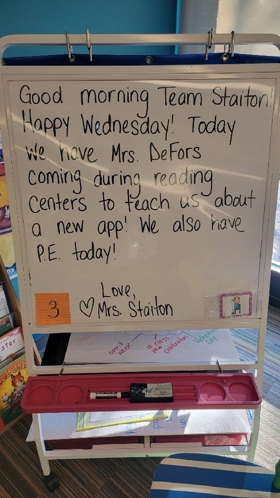 IdeRoars's tweet photo. Thank you, Team Staiton, for welcoming me into your classroom this morning! You were amazing *mavericks* with Amira! https://t.co/L69LzXdgPp