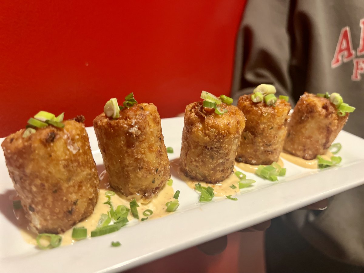 Have you tried our tater tot feature? Jumbo tots stuffed with bacon, cheddar &amp; chives! 
#getsome #tatertots