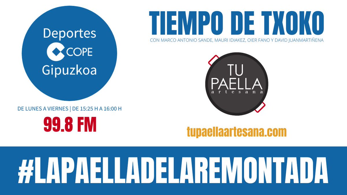 DCGipuzkoa's tweet photo. 🎧 #PodcastDCG
📎 #TiempodeTxoko
🗓 15/03/2023

🥦 @MarcoASande
🧑🏻‍🎓 Mauri Idiakez
🧑🏻‍💻 @oierfano
🔨 @martiyonky 

🔗 https://t.co/CeOfvwRw5p

#RemontadaReal #LaPaellaDeLaRemontada https://t.co/WhuO1R1o1m