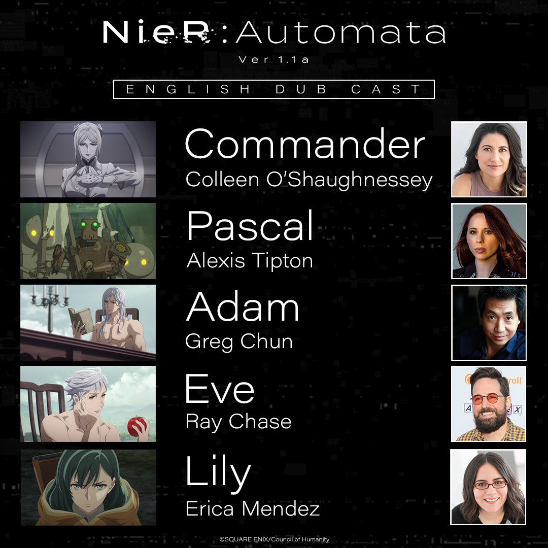 Rafflesia Arnoldi Leerling Hervat NieR:Automata - Animation Project on Twitter: "▷▷ NieR:Automata Ver1.1a English Dub Cast Commander: Colleen O'Shaughnessey (@VOColleen) Pascal: Alexis Tipton (@AlexisTiptonVA) Adam: Greg Chun (@gregchunva) Eve: Ray Chase (@RayChase) Lily: Erica ... Rafflesia Arnoldi Leerling Hervat NieR:Automata - Animation Project on Twitter: "▷▷ NieR:Automata Ver1.1a English Dub Cast Commander: Colleen O'Shaughnessey (@VOColleen) Pascal: Alexis Tipton (@AlexisTiptonVA) Adam: Greg Chun (@gregchunva) Eve: Ray Chase (@RayChase) Lily: Erica ...