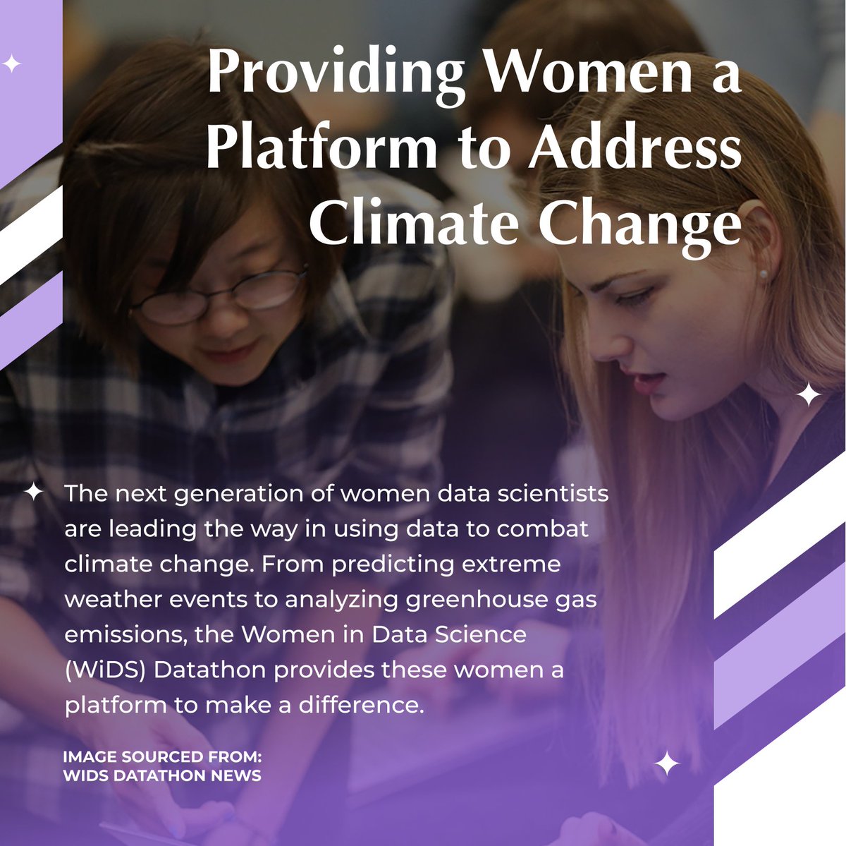 The @WiDS_Worldwide Datathon is just one example of how women can be empowered by data and technology to create innovative solutions for a more sustainable future. Read more here: fortune.com/2022/07/22/new…  
#IWD2023 #WiDSDatathon #datascience #women #representation