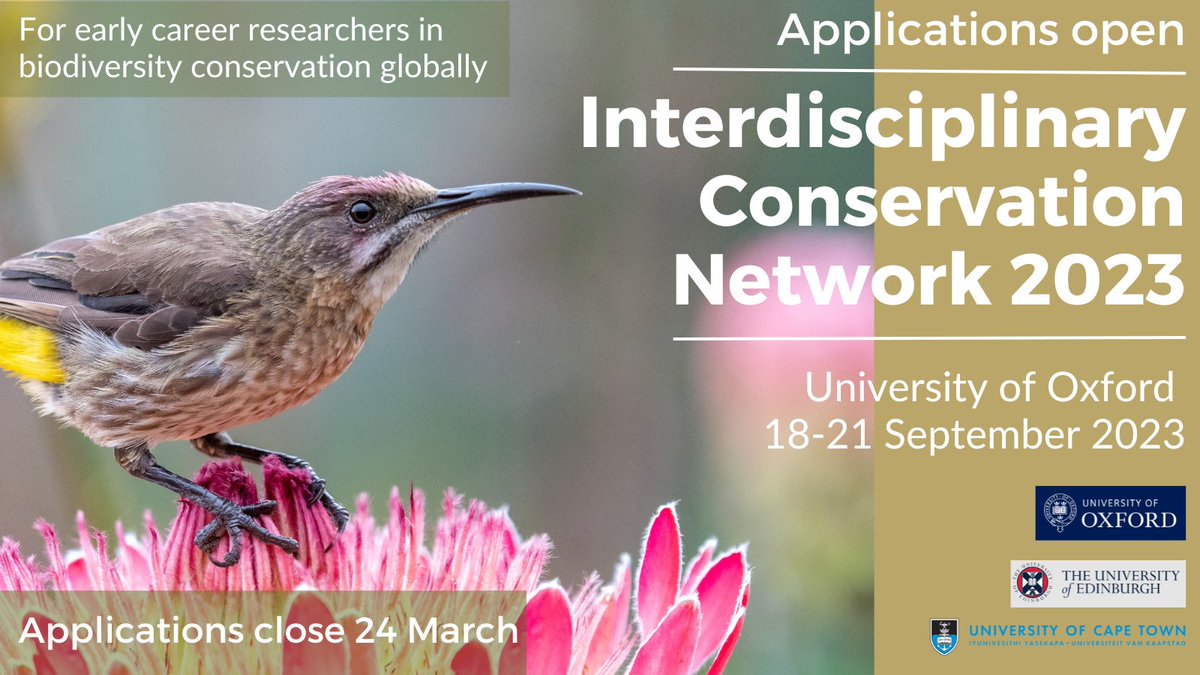 Early career in biodiversity research? Please apply - come to Oxford &amp; collaborate with other young minds on big ideas. 

I am v keen for Africans to apply and help develop - "A manifesto for African-led conservation research"

More info and apply here: forms.gle/A35rF2tivAyaXY…