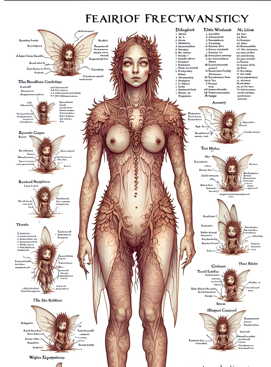 earthscory's tweet image. Feairiof Frectwansticy #faeries #schematics #leonardoai #Aigenerated