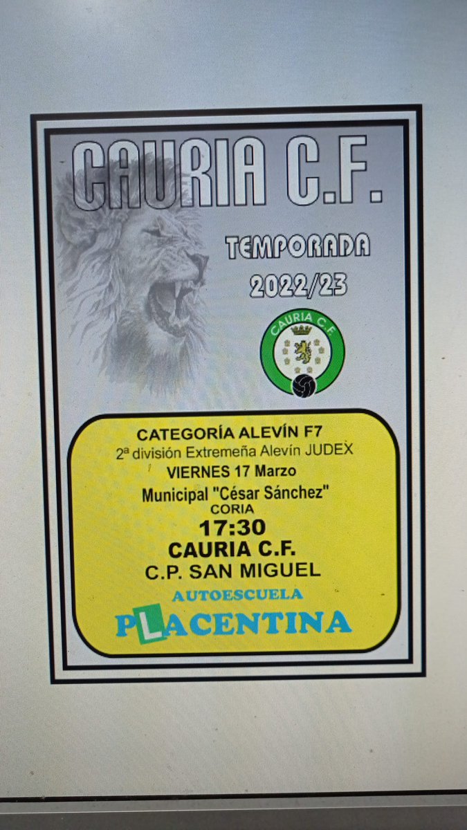 CAURIA C.F TECNIFICACIÓN Y VALORES tweet media
