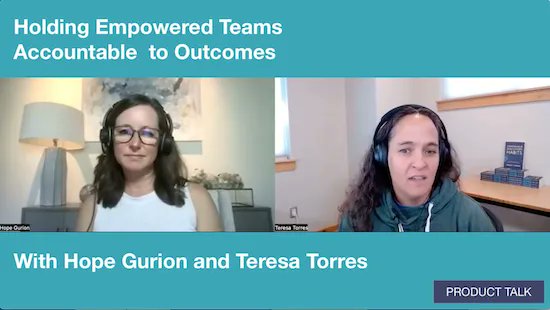 Teresa Torres (@ttorres) on Twitter photo "An empowered product team has clarity of purpose. They have a clear measure of success that is an outcome that they're working towards, usually over some longer period of time." - <a href="/hopegrrr/">hope gurion</a>
bit.ly/3L59yIl
#prodmgmt #ux #engineering (via <a href="/ttorres/">Teresa Torres</a>) "An empowered product team has clarity of purpose. They have a clear measure of success that is an outcome that they're working towards, usually over some longer period of time." - <a href="/hopegrrr/">hope gurion</a>
bit.ly/3L59yIl
#prodmgmt #ux #engineering (via <a href="/ttorres/">Teresa Torres</a>)