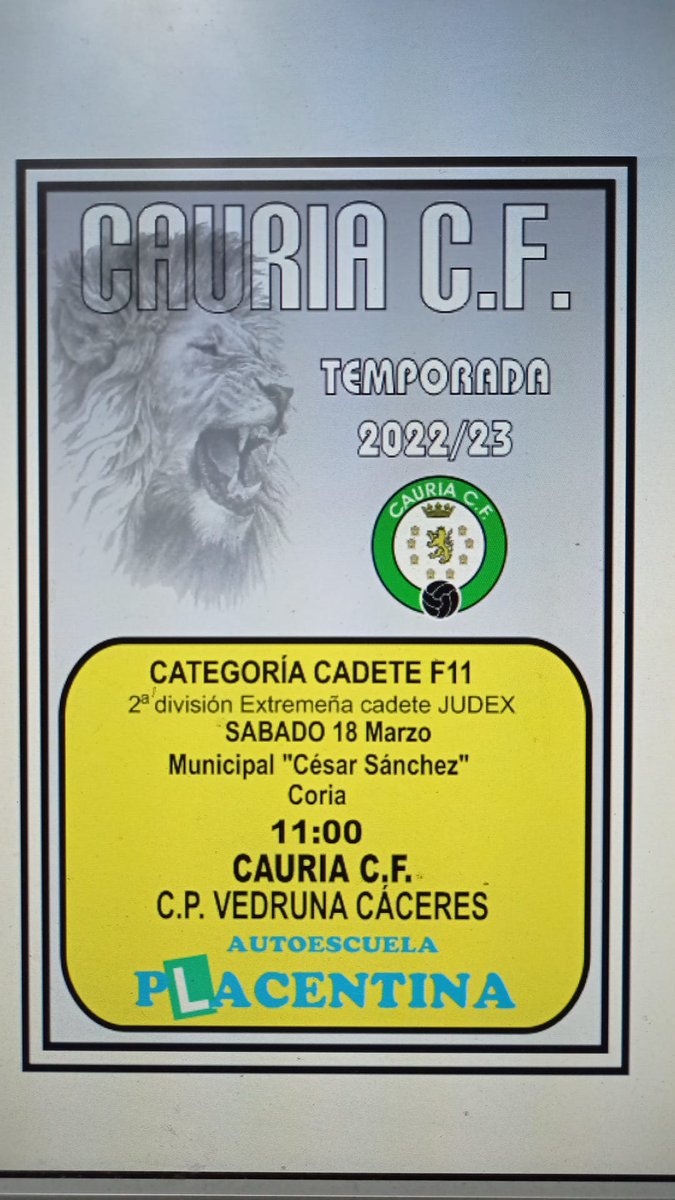 CAURIA C.F TECNIFICACIÓN Y VALORES tweet media