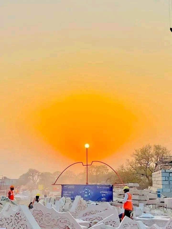 swatantrabjp's tweet photo. धर्म का सूर्योदय हो रहा है… #RamMandir https://t.co/MAIUtNH1Ut