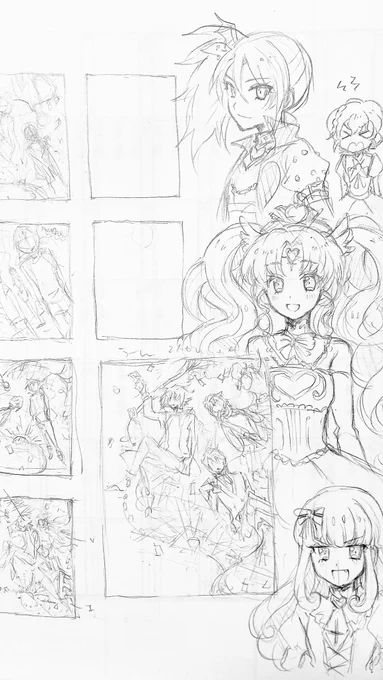 2021年発行の同人誌の表紙ラフ案とプリパラ絵も出土した(?) 