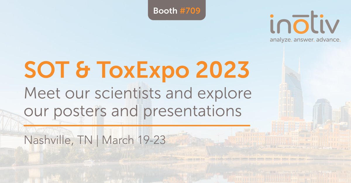 Visit our posters and learn about innovative research from our computational tox, toxicogenomics, and genetic toxicology teams. For a list of posters and symposia stop by our booth or visit: hubs.ly/Q01GR9LJ0
#SOT2023 #Posters #CompTox #ToxicoGenomics #Genetox