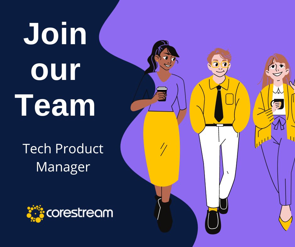 CorestreamInc's tweet image. We&apos;re hiring! We&apos;re looking for a Tech Product Manager to join our team. Think you&apos;d be a great fit? Apply today: hubs.ly/Q01G_8gZ0

#CorestreamCareers #CorestreamWithUs