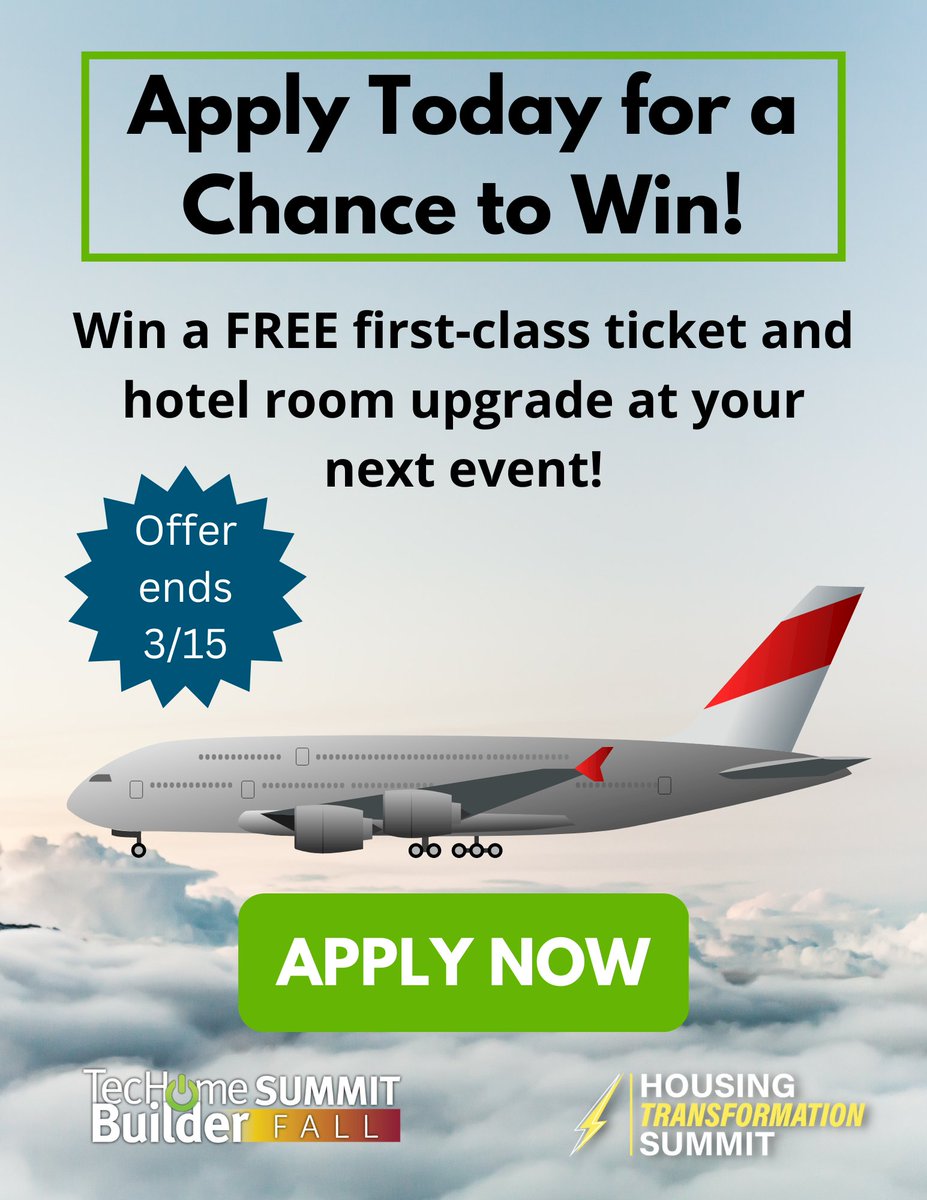 Onsite Guests: Be sure to turn in your completed event application at the Meeting Support Desk in the exhibit hall or fill out the Guest application by the end of the day today (3/15). 
Apply now: loom.ly/CWDmmRY

#THBS23 #homebuilders #hometech