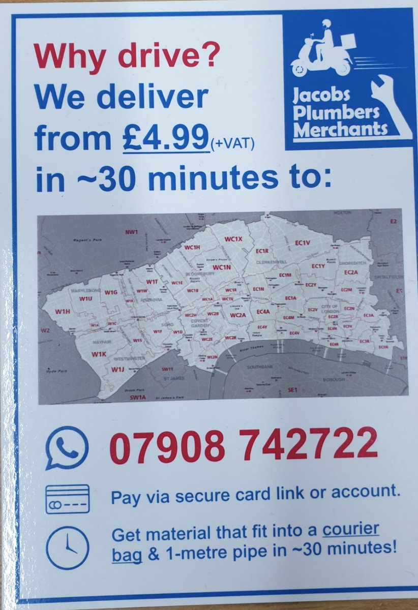 jacobsplumbing1's tweet photo. With delivery from £4.99, we can help with all your plumbing needs https://t.co/zZaUh7yLXN