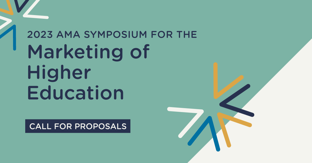 Add to the conversation by becoming a 2023 #AMAHigherEd conference presenter! Sessions will focus on the practice of #highereducation marketing, provide ideas and offer solutions participants can apply at their own institutions. 

More details here! ⤵ ama.org/call-for-propo…