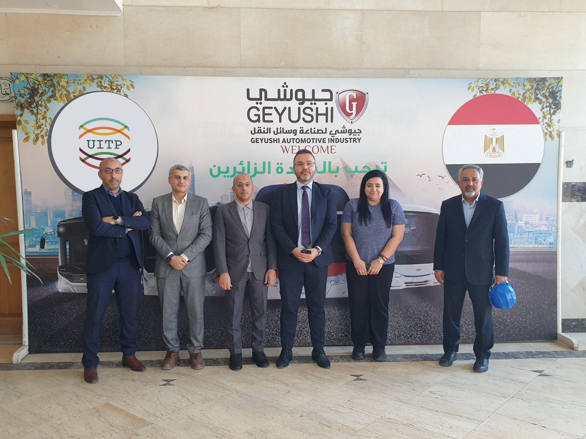 kaanyildizgoz's tweet photo. It was pleasure to visit 2 big bus manufacturers of MENA Region MCV Bus &amp; Coach and Geyushi Motors today in Cairo. Egypt is advancing in public public transport investments and local industry plays strong role at these developments @UITPnews @UITPMENA https://t.co/BqQns0521H