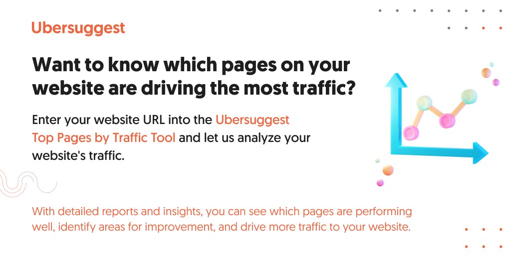 Use Ubersuggest's Top Pages by Traffic tool! With this powerful feature, you can gain insight into your website's top-performing pages and optimize your SEO strategy accordingly. 🚀
eu1.hubs.ly/H02Z4bx0