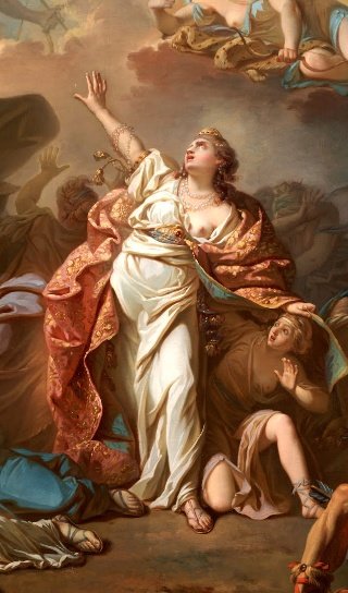 prometheus_page's tweet photo. The myth, taken from Ovid's Metamorphoses, narrates that Niobe, Queen of Thebes, sinned in pride, claiming to be more fruitful than Latona, mother of Apollo and Artemis, because she gave birth to seven sons and seven daughters. 
1/3 https://t.co/AJfnRU3SkG