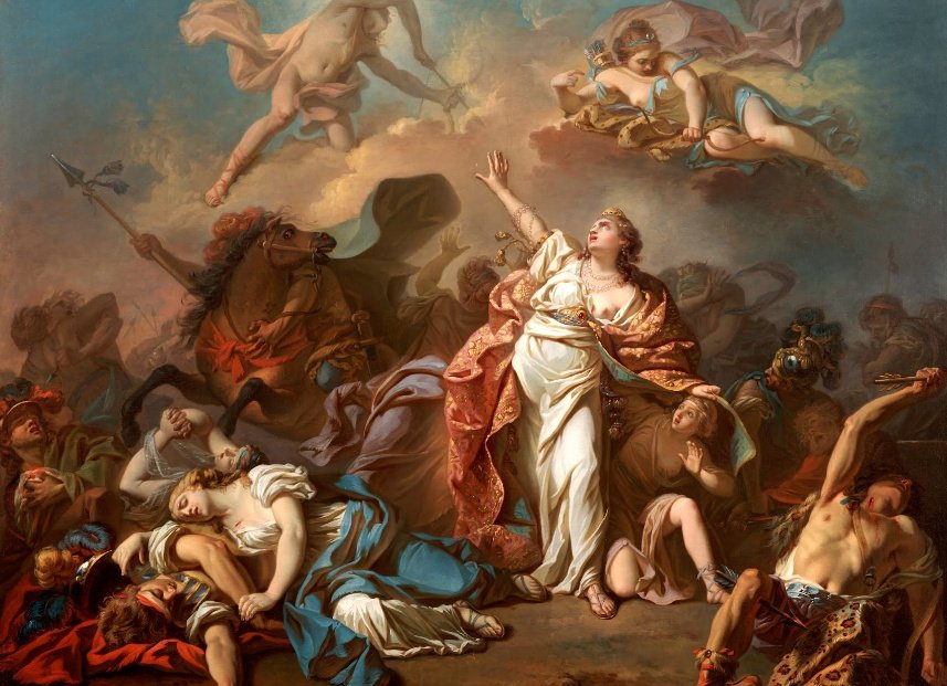prometheus_page's tweet photo. Feeling offended, Latona instructed her sons to punish Niobe. According to legend, Apollo killed her seven sons with his silver bow and Artemis exterminated her seven daughters.
2/3
#Mythology #Art https://t.co/Kx8jZAnnKA