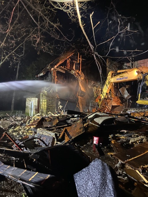 Have you ever wondered what happens after <a href="/ChattFireDept/">Chattanooga Fire Department</a>  extinguishes the fire and declares a building unsafe? #CHAPublicWorks CWS specialists safely raze the remaining structure to prevent citizen injuries.